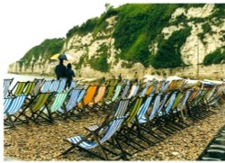 Beer in Devon on a rainy day. Wallpaper