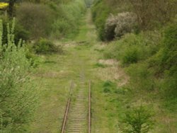Old Oxford-Cambridge line, at Mursley, Bucks Wallpaper