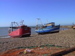 Fishing boats, Hastings Wallpaper