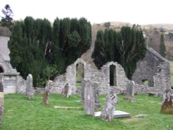 The old Kirk Balquhidder, resting place of the McLarens Wallpaper