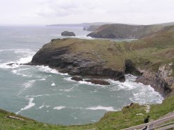 View from Tintagel Castle - majestic! Wallpaper