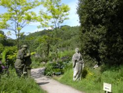 Entrance to the kitchen garden Wallpaper