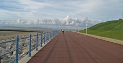 On the promenade. Wallpaper