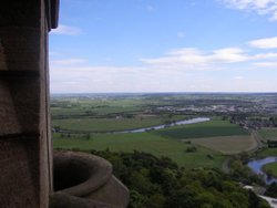 The view from the William Wallace Monument in Stirling Wallpaper