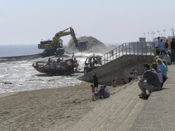 Coastal defence and beach nourishment Wallpaper