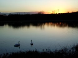 Sunset on Irthlingborough Lake