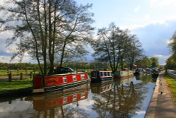 Canal Boats near Fradley Junction Wallpaper