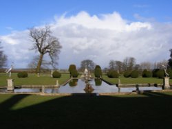 The Pond at Burton Agnes Hall Wallpaper