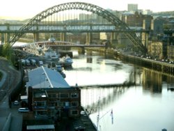 The bridges over the Tyne and quayside. Wallpaper