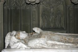 19th century Bishop's tomb inside the Cathedral Wallpaper