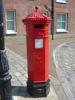 A Penfold Hexagonal Postbox in Faversham,Kent