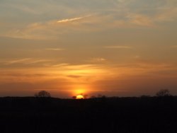 A Sutton sunset, January 14th 2007 Wallpaper