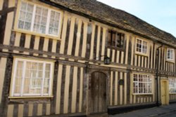 Timber framed houses Wallpaper