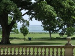 View to the North sea from Sewerby hall Wallpaper