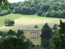 West Wycombe House and Park, viewed from the hill Wallpaper