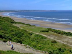 View of the beach and North Sea