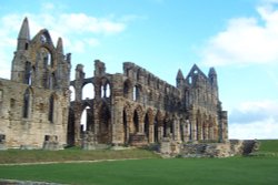 Bright Spell Over Whitby Abbey Wallpaper