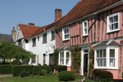 Timber framed houses Wallpaper