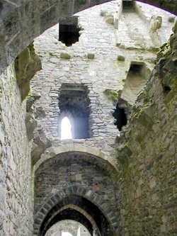 Inside Harlech Castle, Harlech, Gwynedd, North Wales