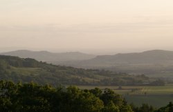 View of Gloucestershire looking west from Broadway Tower Wallpaper
