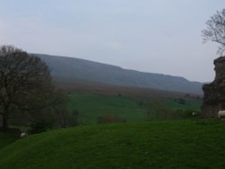 Looking up  the valley Wallpaper