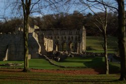 Gloriously sunny day at Rievaulx Abbey Wallpaper