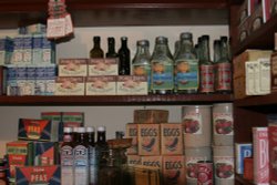 grocery shelves Wallpaper