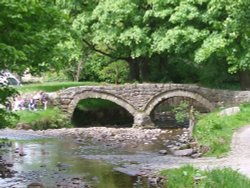 Old bridge at Wycoller hall