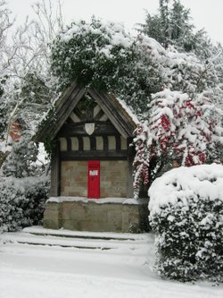 Rous Lench Post Box In The Snow