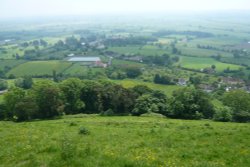view from Glastonbury Tor Wallpaper