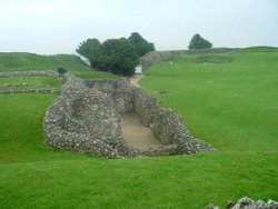 Norman castle ruins Salisbury Wallpaper