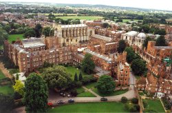Aerial Picture of Eton College, Berkshire Wallpaper