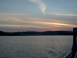Sunset over Paignton. Wallpaper