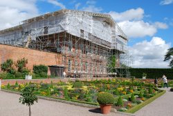 Hanbury Hall undergoing major roof repairs July 08 Wallpaper