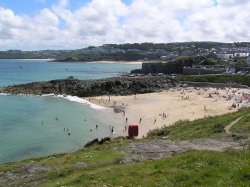 One of the beaches at St Ives - this one reserved for bathers Wallpaper