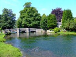 The river Wye at Ashford in the water