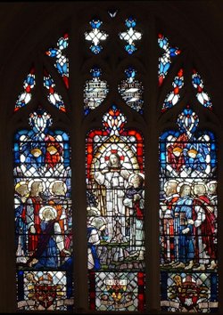 Leicester Cathedral stained glass window