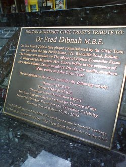 The statue of Fred Dibnah.