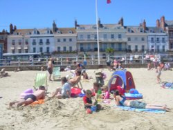 On the beach Wallpaper