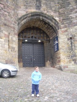 At he castle gates