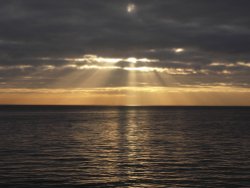 Sunrays from Clacton pier Wallpaper