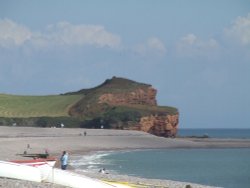 The Beach at Budleigh Salterton Wallpaper