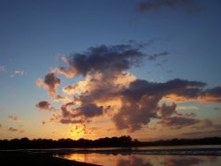 THE SUN GOES DOWN.