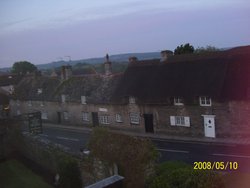 Early morning in Corfe Castle Wallpaper