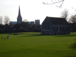 Chichester Cathedral - late afternoon Wallpaper