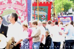 Spennymoor Heritage Banner at Durham Miners Gala 2008 Wallpaper