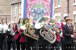 Spennymoor Heritage Banner at Durham Miners Gala 2008 Wallpaper