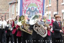 Spennymoor Heritage Banner at Durham Miners Gala 2008