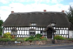 Thatched Timbered Cottage Wallpaper