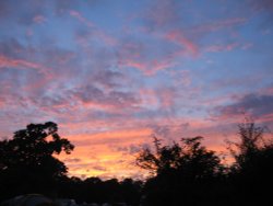 Sunset at Ashurst Wallpaper